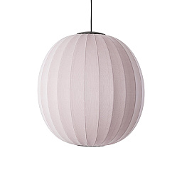 KW75 PI LED Made by Hand Knit-Wit Светильник Ø75 с розовым скандинавским абажуром LED