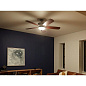 56" Crescent 5 Blade LED Indoor Ceiling Fan Olde Bronze люстра-вентилятор 300325OZ Kichler — фото 4