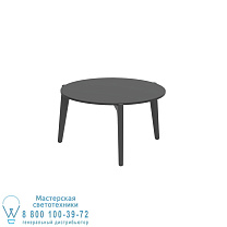 СТОЛИК TEA TIME Ø 60CM АНТРАЦИТОВЫЙ КЕРАМИЧЕСКИЙ ЧЕРНЫЙ Royal Botania