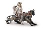 Фарфоровая скульптура вакханки на пантере Bacchante on a Panther Lladro, лимитированная серия 01001949 — фото 3