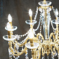 Kolarz CONTARINI CRYSTAL 1299.88.3.SpT люстра золото 24 карата ø85cm высота 76cm мин. высота 99cm макс. высота 144cm 8 ламп e14 — фото 2