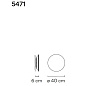 547115/11 Vibia Puck wall art 40 - 5471 настенный светильник — фото 1