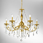 Kolarz PISANI CRYSTAL 1301.85.15.SpT люстра французское золото ø83cm высота 80cm мин. высота 100cm макс. высота 150cm 5 ламп e14 — фото 1