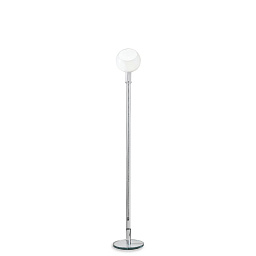 F265925100BINE Fontana Arte Parola торшер с белым полусферическим абажуром и круглым основанием