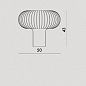 09105AZ Kartell Teresa TL настольный светильник дизайнерский голубой — фото 3