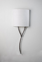 Burnt Silver shown with 12 Yves Semi Cylinder in Natural Linen with cream card lining | Right