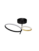 Triac Dimmable Sandy Black & Gold Steel & Aluminium LED 30Watt 220-240Volt 1489Lm IP20 3200K D:51 W:34 H:29 cm