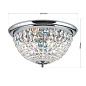 DLU 1840/47 chrom Plafond Orion накладной хрустальный светильник — фото 6