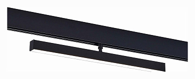 магнитный трековый светильник линейного типа с черным корпусом для магнитной системы 48V