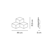 Fold Surface,Wall Matt dark-brown lacquer 2700K