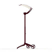 Equix N° 1; Toughened borosilicate glass Built-in LED 4000°K neutral white Plug 42W; Wine red