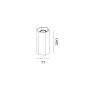 HEXO mini 2.0 Wever Ducre накладной светильник черный