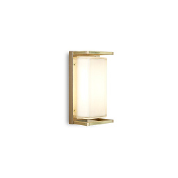 3412 Moretti Luce Ice Cubic rectangular уличный настенный светильник с вертикальным корпусом и стеклянной вставкой