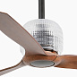 33395DWW Faro DECO FAN потолочный вентилятор Ø1280 3 лопасти WiZ чёрный/тёмное дерево — фото 2