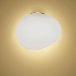FN168015MG1_10 Foscarini Gregg настенный светильник с полусферическим плафоном из выдувного стекла и мягким свечением