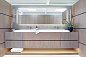 702BCSPANA2S-LED930 Visual Comfort Span настенное бра для ванной вытянутое — фото 1