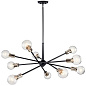 Armstrong 10 Light Chandelier Black люстра 43119BK Kichler — фото 1