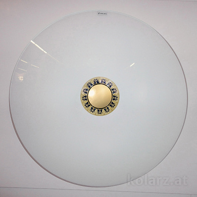 потолочный светильник круглый золотой с тремя лампами