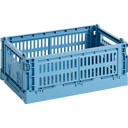 AB634-A601-AB72 Hay Colour Crate ящик пластиковый для хранения прямоугольный небесно-голубого цвета