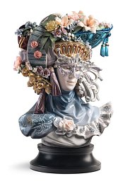 Фарфоровый бюст дамы в венецианской маске Venetian Fantasy Lladro, лимитированная серия 01001958