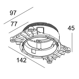 27710 0010 Delta Light OPTIONS МОНТАЖНЫЙ КОМПЛЕКТ TRIMLESS OFA ARTUUR R