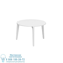 СТОЛИК TEA TIME Ø 60CM H40 WHITE CERAMIC WHITE Royal Botania