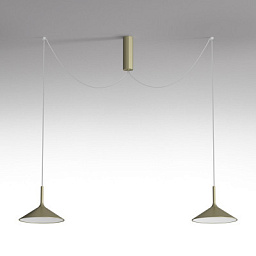 Rotaliana Dry H2 SP LED современная люстра с двумя источниками света сатиновая бронза 1DYH200064ZL0