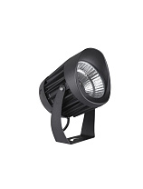 Dark Anthracite Aluminium & Glass LED 20 Watt 1500Lm 3000K 100-240 Volt 50Hz Beam Angle 38° IP65 D: 12 W: 18 cm