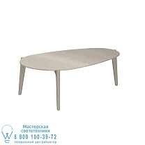 СТОЛИК TEA TIME 100X60CM SAND CERAMIC TAUPE GREY Royal Botania