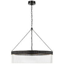 Menil Large Chandelier бронза с кристальными стержнями