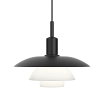PH 5/5 Pendant / Металл Черный/Опаловый Стекло