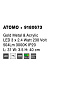 9180673 ATOMO Novaluce светильник LED 3 x 2.4Вт 230В 504Lm 3000K IP20