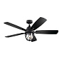 52" Lydra Fan Distressed Black люстра-вентилятор 310073DBK Kichler — фото 3