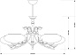 Люстра Kutek Classic Casamia Lampshade CAS-ZW-5(P) — фото 1