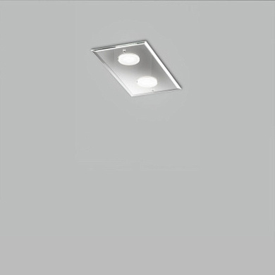 Metal Lux Dado PL 2L прямоугольный потолочный светильник с двумя лампами белый 259.302.02