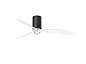 32040-10 Faro MINI TUBE FAN люстра-вентилятор со светом 17W Ø1280 3 лопасти прозрачные блестящие — фото 1