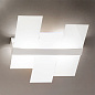 90208 Linea Light Triad AP PL S современный потолочный светильник с тремя стеклянными плафонами белый — фото 1
