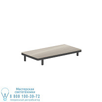 ALURA LOUNGE 160 LTL СТОЛ 160X80X23CM ЧЕРНАЯ КЕРАМИЧЕСКАЯ СТОЛЕШНИЦА СЕРО-СЕРЫЙ Royal Botania