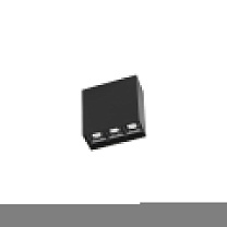 Ceiling fixture Bento Surface 3 LEDS 6.1W 2700K CRI 90 Black IP23 449lm