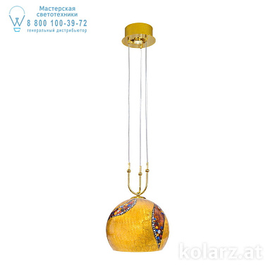 Kolarz LUNA 0392.31+1M.3.Ki.Au подвесной светильник золото 24 карата ø30cm высота 200cm мин. высота 60cm 1+1 лампа e27+gu10