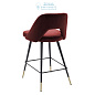 112053 Counter Stool Avorio roche bordeaux red velvet Eichholtz