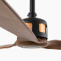 33451WW Faro COPPER FAN потолочный вентилятор Ø1280 3 лопасти чёрный/дерево WiZ — фото 3