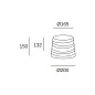 PAN-219-05 Leds C4 Shade horizontal wrapping Ø200mm — фото 1