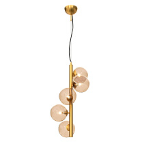 Подвесной светильник Design by Gronlund Glasgow 5 Vertical, 1290-52, Латунь