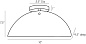 DA49019 Bend Flushmount Arteriors потолочный светильник
