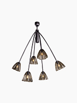 Люстра Heathfield Belle Small — Янтарь; Бронза