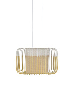 Pendant Lamp BAMBOO OVAL S white