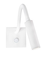 White Aluminium LED 3 Watt 220-240 Volt 190Lm 3000K IP20 Switch On/Off L: 32 W: 8 H: 8 cm