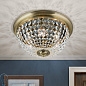 PLAFOND Orion потолочный светильник DLU 1840/47 Patina латунь — фото 1