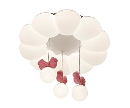Люстра Kink Light Мика белый/розовый 07421-50,01